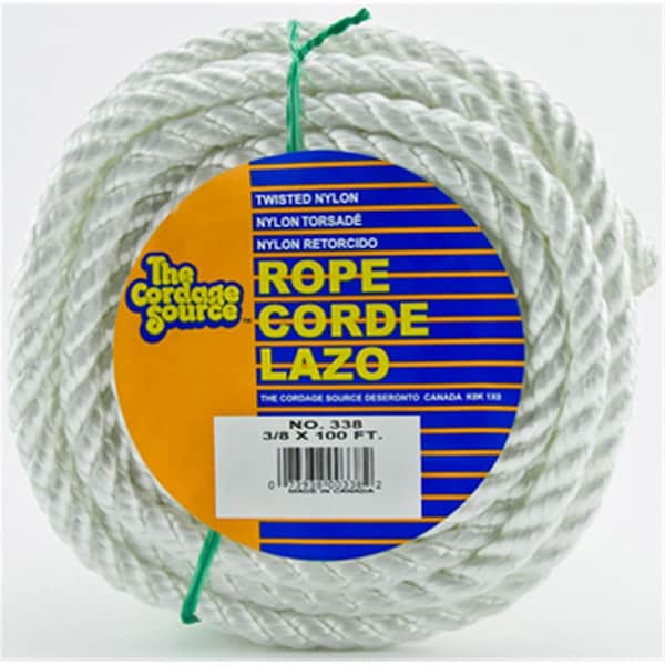 Cordage Source Cordage Source 338WA0338 0.37 in. x 100 ft. Twisted